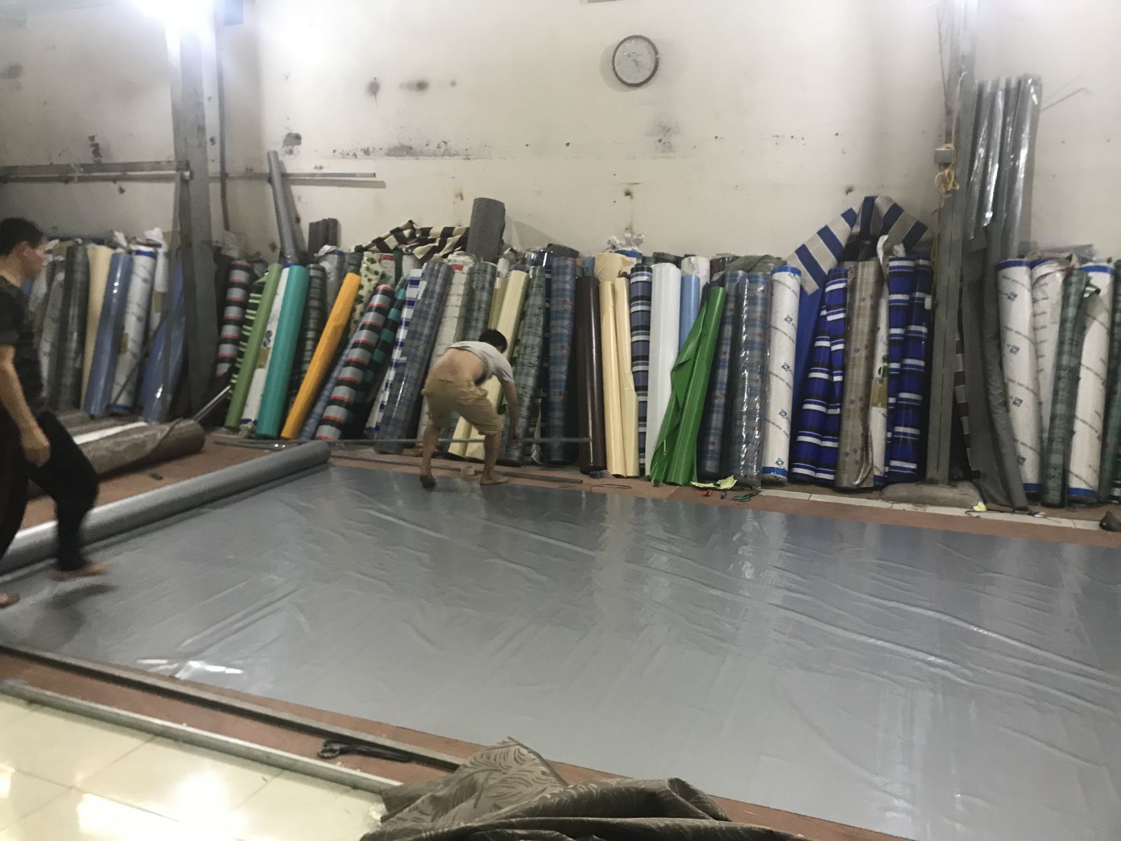 thay bạt mái xếp di động