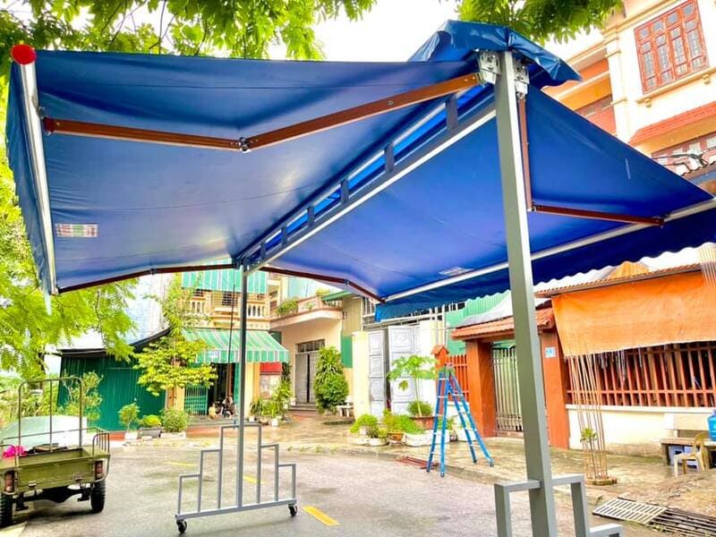 Mái hiên chữ A sân nhà